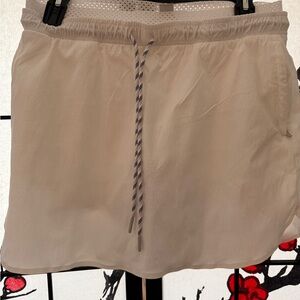 Athleta Cream Skort with Drawstring